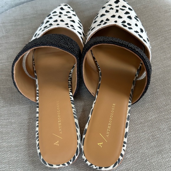 Anthropologie Paz Beaded Backless Mules EUC - Picture 8 of 12